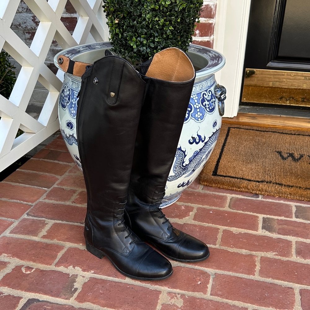Ariat Black Leather Riding Boots